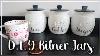 PINK Blush Bread Bin & Tea Coffee Sugar Biscuit Tin 4x Canisters Matching Set